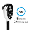 Capri Tools 1/2 in Drive 72-Tooth Low Profile Ratchet 12500C